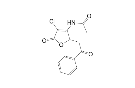 Furan-2-one, 2,5-dihydro-4-acetylamino-3-chloro-5-(2-oxo-2-phenylethyl)-