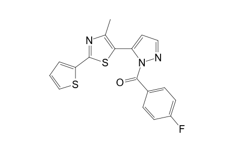 1-(p-fluorobenzoyl)-5-[4-methyl-2-(2-thienyl)-5-thiazolyl]pyrazole