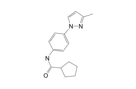 Cyclopentanecarboxamide, N-[4-(3-methyl-1H-pyrazol-1-yl)phenyl]-