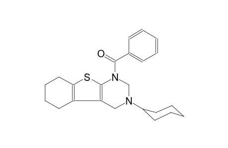 benzo[4,5]thieno[2,3-d]pyrimidine, 1-benzoyl-3-cyclohexyl-1,2,3,4,5,6,7,8-octahydro-