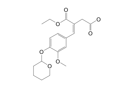 (E)-3-Ethoxycarbonyl-4-(3-methoxy-4-tetrahydropyranyloxyphenyl)butenoic acid