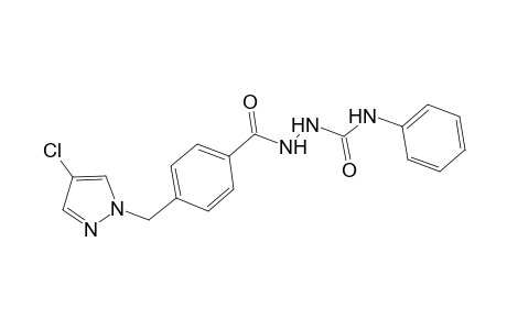 2-{4-[(4-chloro-1H-pyrazol-1-yl)methyl]benzoyl}-N-phenylhydrazinecarboxamide