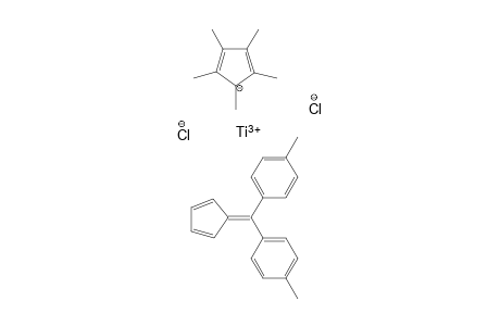 1-[Cyclopenta-2,4-dien-1-ylidene(p-tolyl)methyl]-4-methyl-benzene;1,2,3,4,5-pentamethylcyclopenta-2,4-dien-1-ide titanium(III) dichloride