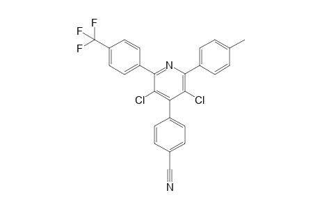 3,5-Dichloro-2-[4-(trifluoromethyl)phenyl]-4-(4-cyanophenyl)-6-p-tolylpyridine