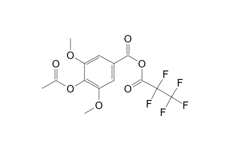 Acetyl syringic pentafluoropropionic anhydride