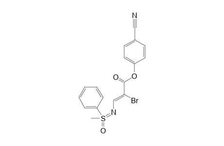 (Z)-N-{2-Bromo-2-[(4-cyanophenoxy)carbonyl]}vinyl-S-phenyl-S-methyl sulfoximine