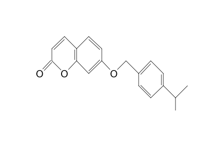 2H-1-Benzopyran-2-one, 7-[[4-(1-methylethyl)phenyl]methoxy]-