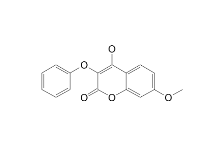 3-PHENOXY-4-HYDROXY-7-METHOXYCOUMARIN