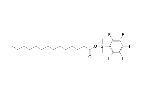 Myristic acid, dimethyl(pentafluorophenyl)silyl ester