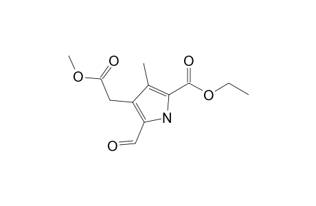 Ethyl 5-formyl-4-(methoxycarbonyl)methyl-3-methyl-1H-pyrrole-2-carboxylate