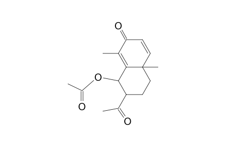 9-Acetyl-2,6-dimethyl-3-oxobicyclo[4.4.0]deca-1,4-dien-10-yl acetate