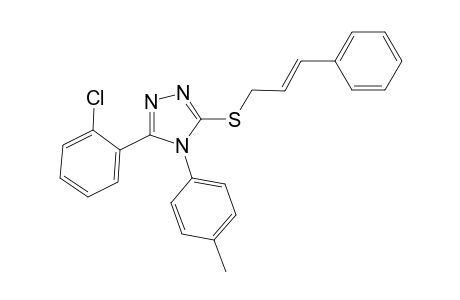 3-(2-chlorophenyl)-4-(4-methylphenyl)-5-{[(2E)-3-phenyl-2-propenyl]sulfanyl}-4H-1,2,4-triazole