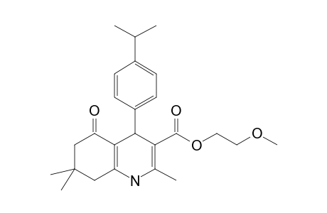 4-(4-Isopropyl-phenyl)-2,7,7-trimethyl-5-oxo-1,4,5,6,7,8-hexahydro-quinoline-3-carboxylic acid 2-methoxy-ethyl ester