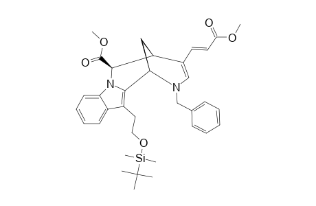 #20B;METHYL_5-BENZYL-7-[2-[(TERT.-BUTYLDIMETHYLSILYL)-OXY]-ETHYL]-1-ALPHA-(METHOXYCARBONYL)-1,2,5,6-TETRAHYDRO-2,6-METHANO-[1.4]-DIAZOCINO-[1.2-A]-INDOLE-3-(E)