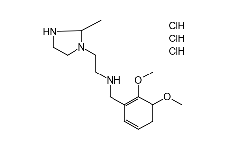 2-METHYL-1-[2-(o-VERATRYLAMINO)ETHYL]IMIDAZOLIDINE, TRIHYDROCHLORIDE