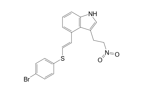 3-(2'-Nitroethyl)-4-[2'-(4"-bromophenylthio)ethenyl]indole
