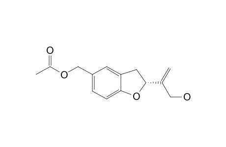 5-(1''-ACETYLOXYMETHYLENE)-2-HYDROXY-ISOPROPENYL-2,3-DIHYDRO-BENZOFURAN