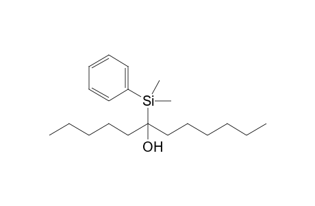 6-[Dimethyl(phenyl)silyl]dodecan-6-ol