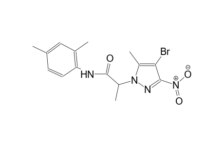 2-(4-bromo-5-methyl-3-nitro-1H-pyrazol-1-yl)-N-(2,4-dimethylphenyl)propanamide