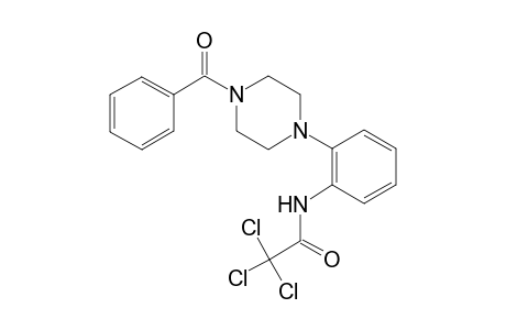 N-[2-(4-benzoyl-1-piperazinyl)phenyl]-2,2,2-trichloroacetamide