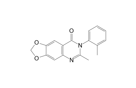 6-methyl-7-(o-tolyl)-1,3-dioxolo[4,5-g]quinazolin-8(7H)-one