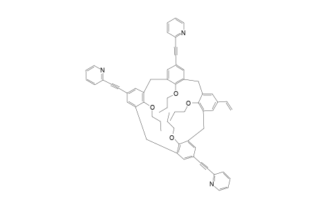 CONE-23-ETHENYL-25,26,27,28-TETRA-N-PROPOXY-5,11,17-TRIS-(2-PYRIDYLETHYNYL)-CALIX-[4]-ARENE