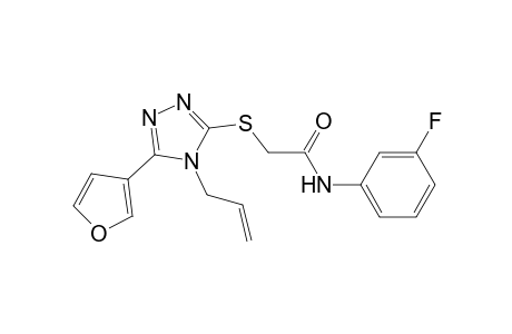 2-(4-Allyl-5-furan-3-yl-4H-[1,2,4]triazol-3-ylsulfanyl)-N-(3-fluoro-phenyl)-acetamide