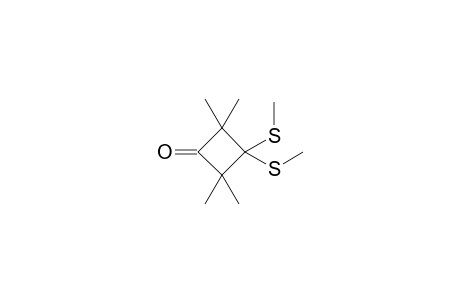 3,3-bis(Methylthio)-2,2,4,4-tetramethylcyclobutanone