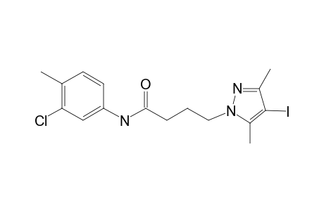 1H-Pyrazole-1-butanamide, N-(3-chloro-4-methylphenyl)-4-iodo-3,5-dimethyl-