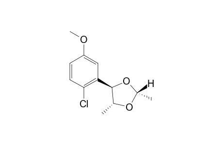 REL-(2R,4R,5R)-4-(2'-CHLORO-5'-METHOXYPHENYL)-2,5-DIMETHYL-1,3-DIOXOLANE