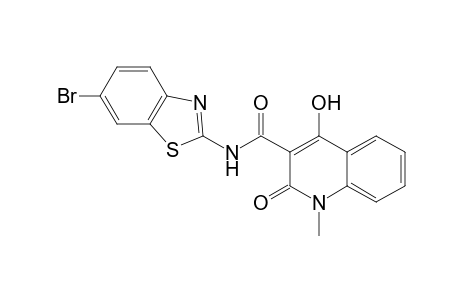 N-(6-Bromobenzothiazolyl)-4-hydroxy-1-methyl-2(1H)-oxo-3-quinolinecarboxamide