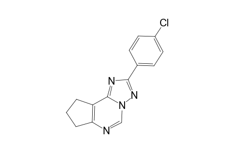 7H-cyclopenta[e][1,2,4]triazolo[1,5-c]pyrimidine, 2-(4-chlorophenyl)-8,9-dihydro-