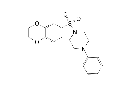 piperazine, 1-[(2,3-dihydro-1,4-benzodioxin-6-yl)sulfonyl]-4-phenyl-