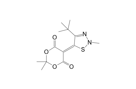 4-tert-BUTYL-5-(2,2-DIMETHYL-4,6-DIOXO-1,3-DIOXAN-5-YLIDENE)-2-METHYL-2,5-DIHYDRO-1,2,3-THIADIAZOLE