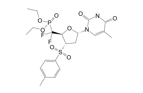 1-[(2S,4S,5R)-5-[diethoxyphosphoryl(difluoro)methyl]-4-(4-methylphenyl)sulfonyl-2-oxolanyl]-5-methylpyrimidine-2,4-dione