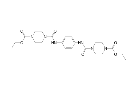 1-Piperazinecarboxylic acid, 4-[[[4-[[[4-(ethoxycarbonyl)-1-piperazinyl]carbonyl]amino]phenyl]amino]carbonyl]-, ethyl ester