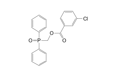 (DIPHENYLPHOSPHINYL)METHANOL, m-CHLOROBENZOATE