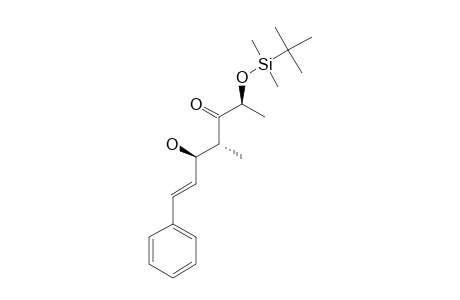 (-)-(2S,4R,5S)-(E)-5-HYDROXY-4-METHYL-7-PHENYL-2-[((DIMETHYL)-(1,1-DIMETHYLETHYL)-SILYL)-OXY]-6-HEPTEN-3-ONE