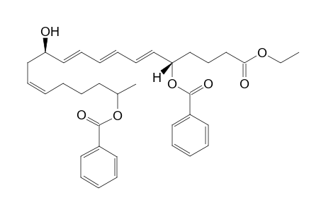 Ethyl 5,19-dibenzoyloxy-12-hydroxy-icosa-6(E) ,8, 10, 14-tetraenoate