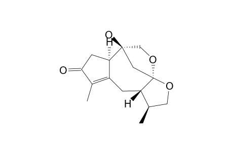 10-BETA-HYDROXY-(1-ALPHA-H,7-BETA-H,11-ALPHA-H)-GUAI-8(13),8(14)-DIEPOXY-4-EN-3-ONE