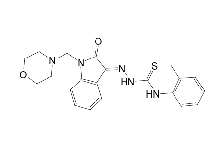 (3E)-1-(4-morpholinylmethyl)-1H-indole-2,3-dione 3-[N-(2-methylphenyl)thiosemicarbazone]