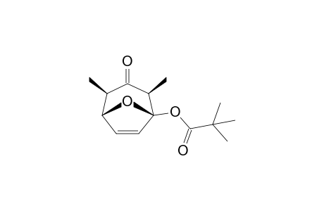 1-TERT.-BUTYLCARBONYLOXY-2,4-DIMETHYL-8-OXABICYCLO-[3.2.1]-OCT-6-EN-3-ONE