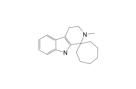 2-Methylspiro[4,9-dihydro-3H-$b-carboline-1,1'-cycloheptane]