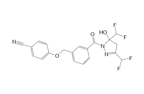 4-[(3-{[3,5-bis(difluoromethyl)-5-hydroxy-4,5-dihydro-1H-pyrazol-1-yl]carbonyl}benzyl)oxy]benzonitrile