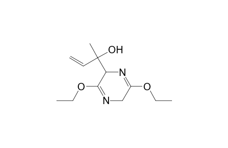 Pyrazinemethanol, .alpha.-ethenyl-3,6-diethoxy-2,5-dihydro-.alpha.-methyl-