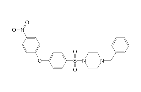 1-Benzyl-4-[4-(4-nitrophenoxy)phenyl]sulfonyl-piperazine