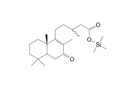 1-Naphthalenepentanoic acid, 3,4,4A,5,6,7,8,8A-octahydro-.beta.,2,5,5,8A-pentamethyl-3-oxo-, (8as)-, tms ester