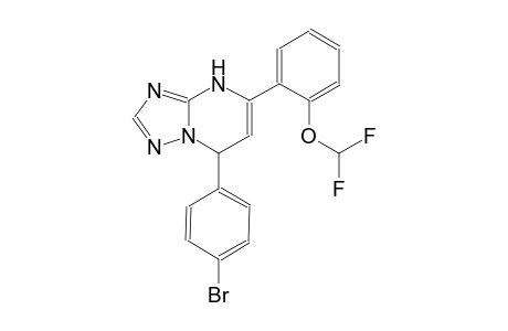 [1,2,4]triazolo[1,5-a]pyrimidine, 7-(4-bromophenyl)-5-[2-(difluoromethoxy)phenyl]-4,7-dihydro-