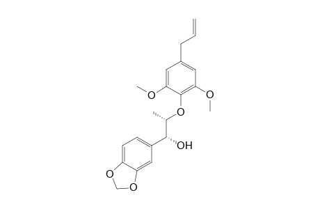 ERYTHO-(7R,8S)-(-)-(3,4-METHYLENEDIOXY-7-HYDROXY-1'-ALLYL-3',5'-DIMETHOXY)-8.0.4'-NEOLIGNAN