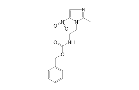 [2-(2-methyl-5-nitroimidazol-1-yl)ethyl]carbamic acid, benzyl ester